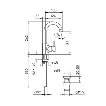 025339XX Palazzani смеситель для раковины 025339XX
