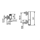562162XX Palazzani Mis Color настенный смеситель для душа 562162XX - фото 10039
