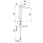 583018XX Palazzani Qadra высокий смеситель для раковины 583018XX - фото 10057