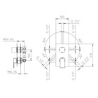 58213210 Palazzani Qadra внешняя часть смесителя для душа на 2-5 потребителя 58213210 - фото 10073