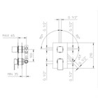 58213210 Palazzani Qadra внешняя часть смесителя для душа на 2-5 потребителя 58213210 - фото 10074