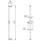 9920A310G Palazzani душевой гарнитур со штангой 9920A310G - фото 10399