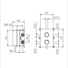 99570610 Palazzani PBox встроенная часть смесителя для душа на 3 потребителя 99570610 - фото 10435