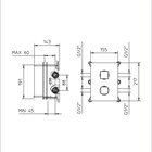 99570910 Palazzani PBox встроенная часть термостатического смесителя для душа на 2 потребителя, 1/2" 99570910 - фото 10437