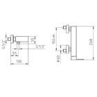 582015XX Palazzani Qadra настенный смеситель для душа 582015XX - фото 10462