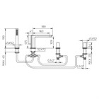 011394XX Palazzani Mis врезной смеситель для ванны и душа 011394XX - фото 10483