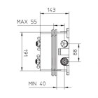 99570810 Palazzani PBox встроенная часть термостатического смесителя для душа на 1 потребитель, 3/4" 99570810 - фото 10535
