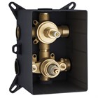 99571010 Palazzani PBox встроенная часть термостатического смесителя для душа на 2 потребителя, 3/4" 99571010 - фото 10536