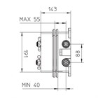 99571010 Palazzani PBox встроенная часть термостатического смесителя для душа на 2 потребителя, 3/4" 99571010 - фото 10537