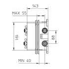 99571210 Palazzani PBox встроенная часть термостатического смесителя для душа на 3 потребителя, 3/4" 99571210 - фото 10539
