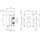 56224110 Palazzani Mis внешняя часть смесителя для душа на 2-3 потребителя 56224110 - фото 10598