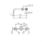 623252XX Palazzani Formula Multi внешняя часть смесителя для раковины 623252XX - фото 10709