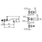 553252XX Palazzani Porter внешняя часть для смесителя для раковины 553252XX - фото 10720