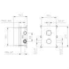 412500XX Palazzani внешняя часть термостатического смесителя для душа на 1 потребитель, 1/2"-3/4" 412500XX - фото 10940