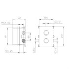 412500XX Palazzani внешняя часть термостатического смесителя для душа на 1 потребитель, 1/2"-3/4" 412500XX - фото 10942