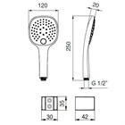 9910P910G Palazzani QI душевой гарнитур из ABS пластика 9910P910G - фото 11025