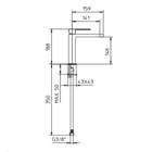 583045XX Palazzani Qadra смеситель для раковины 583045XX - фото 12137