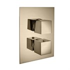 412606XX Palazzani Qadra внешняя часть термостатического смесителя для душа на 1-3 потребителя, 1/2”-3/4” 412606XX - фото 12579