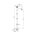 791179XX  Palazzani Industrial Gas  внешняя часть смесителя для отдельностоящей ванны с душем 791179XX - фото 12784