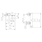 021015XX Palazzani Digit настенный смеситель для ванны и душа 021015XX - фото 12855