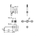621401XX Palazzani Formula внешняя часть смесителя для ванны и душа 621401XX - фото 13037