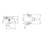 35201910 Palazzani Capri настенный смеситель для душа 35201910 - фото 9654