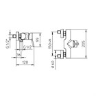 48201510 Palazzani Pin настенный смеситель для душа 48201510 - фото 9675
