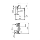 09101510 Palazzani Track настенный смеситель для ванны и душа с держателем 09101510 - фото 9864