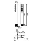 9910R710G  Palazzani Idrotech душевой гарнитур из ABS пластика 9910R710G - фото 9874